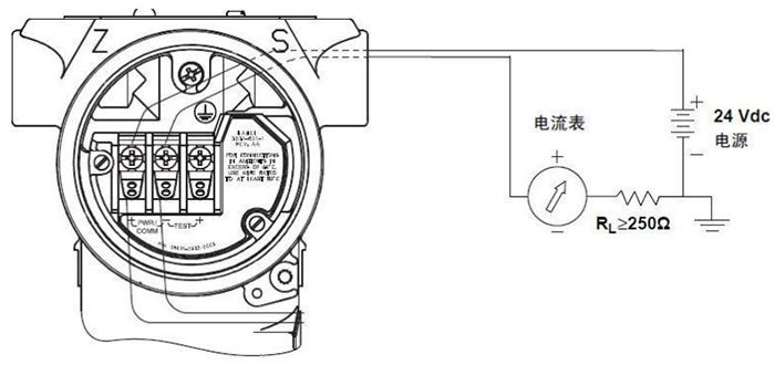 磁致伸縮一體式液位計(jì)端子接線圖