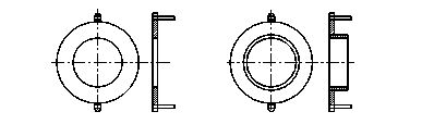 衛(wèi)生型電磁流量計接地環(huán)圖